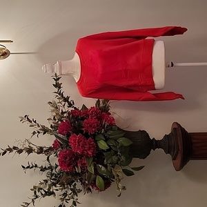 H&M long sleeve sweatshirt size L red color round neck